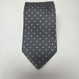 Ermenegildo Zegna Black and White Polka Dot Tie